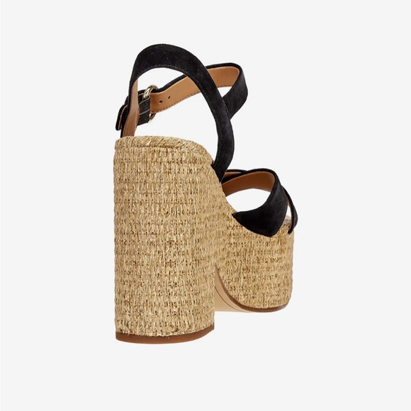 Sam Edelman Trianna 2 Platform sandals in black New with box size 9.5 - Picture 3 of 9